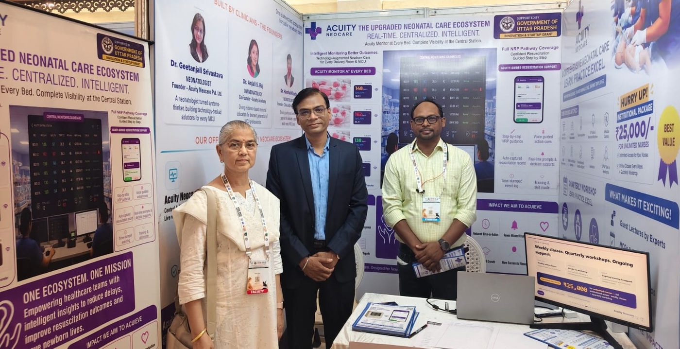 The Acuity Neocare team at the YUVA 2026 stall