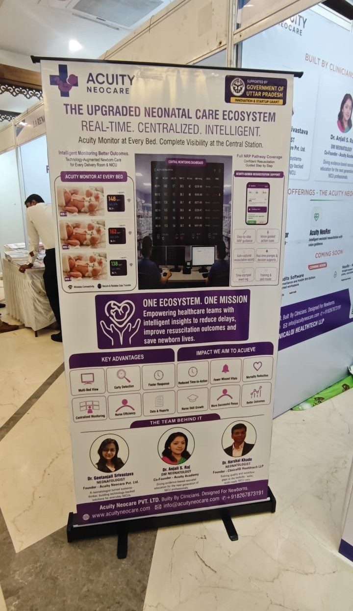 The Acuity Neocare ecosystem standee at the stall